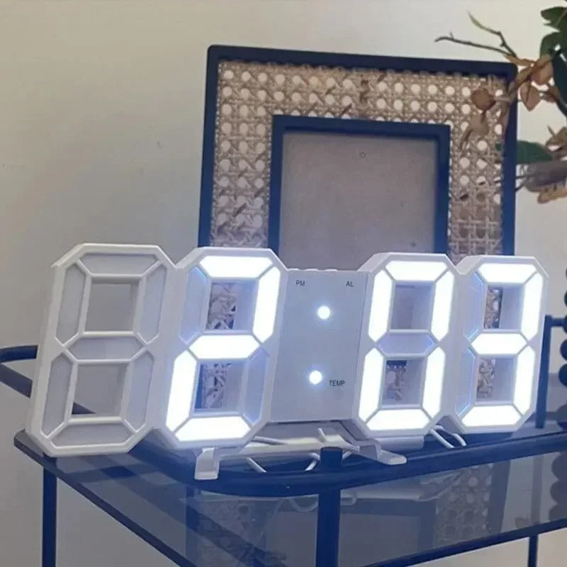 3D Led Digital Alarm Clock with Temperature