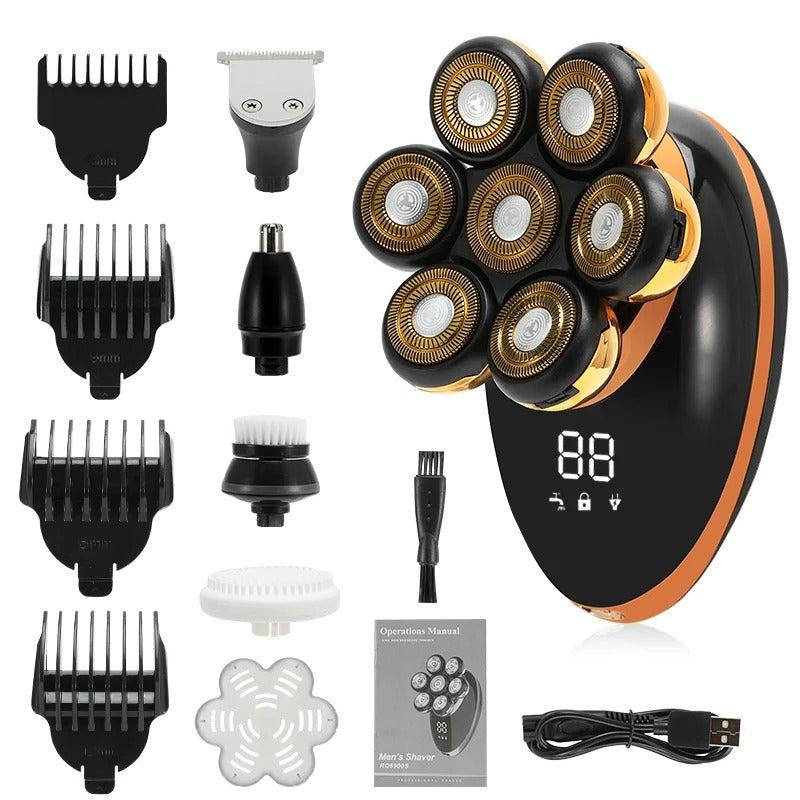 7D Floating Electric Shaver – Men’s Rechargeable Groomer