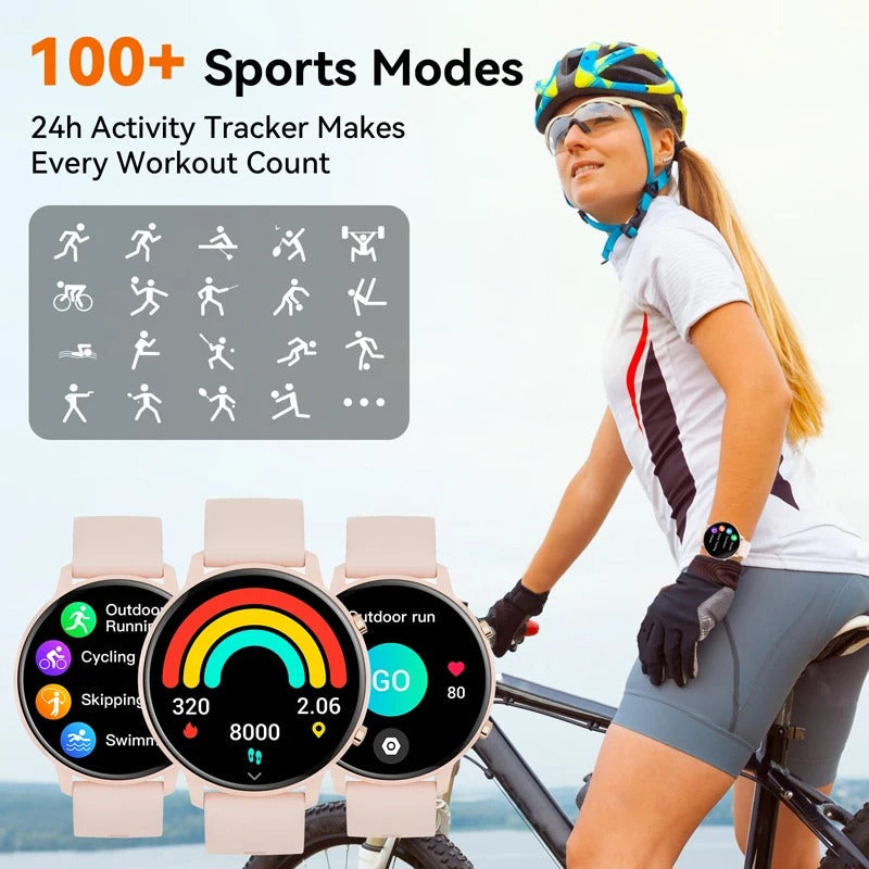 Lunessa Women’s Smartwatch Bluetooth Fitness Health Tracker