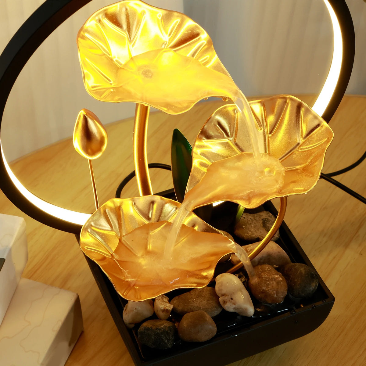 LED Waterfall Table Fountain