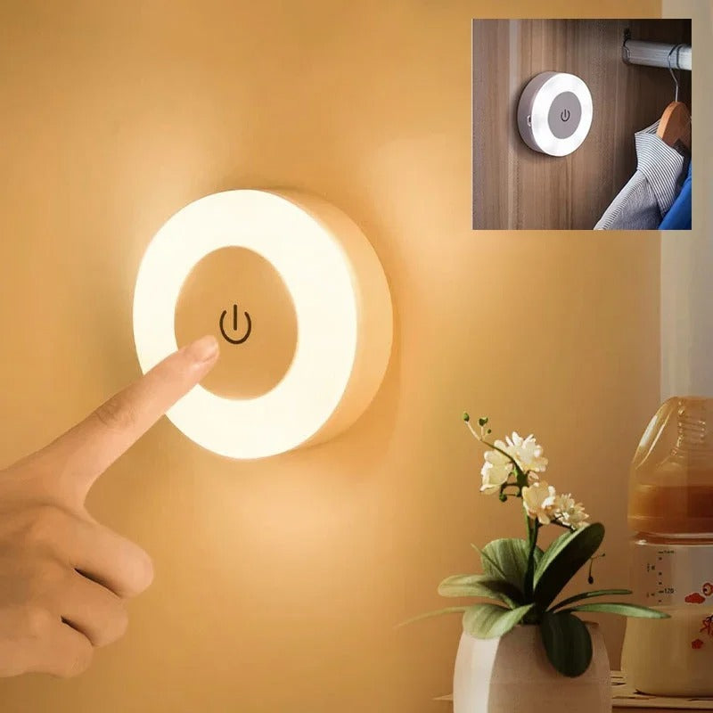 USB Rechargeable LED Night Light – Portable Home Lamp