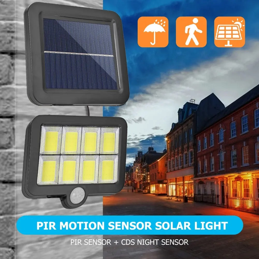 Split Solar Motion Wall Light