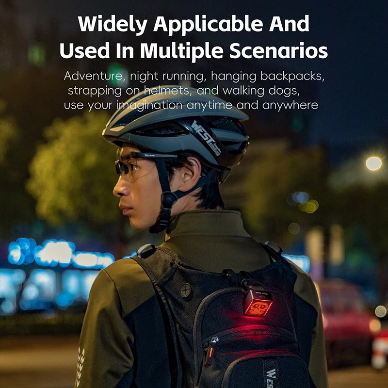 Waterproof Smart Pixel LED Bicycle Taillight – Brake Sensing & USB Rechargeable