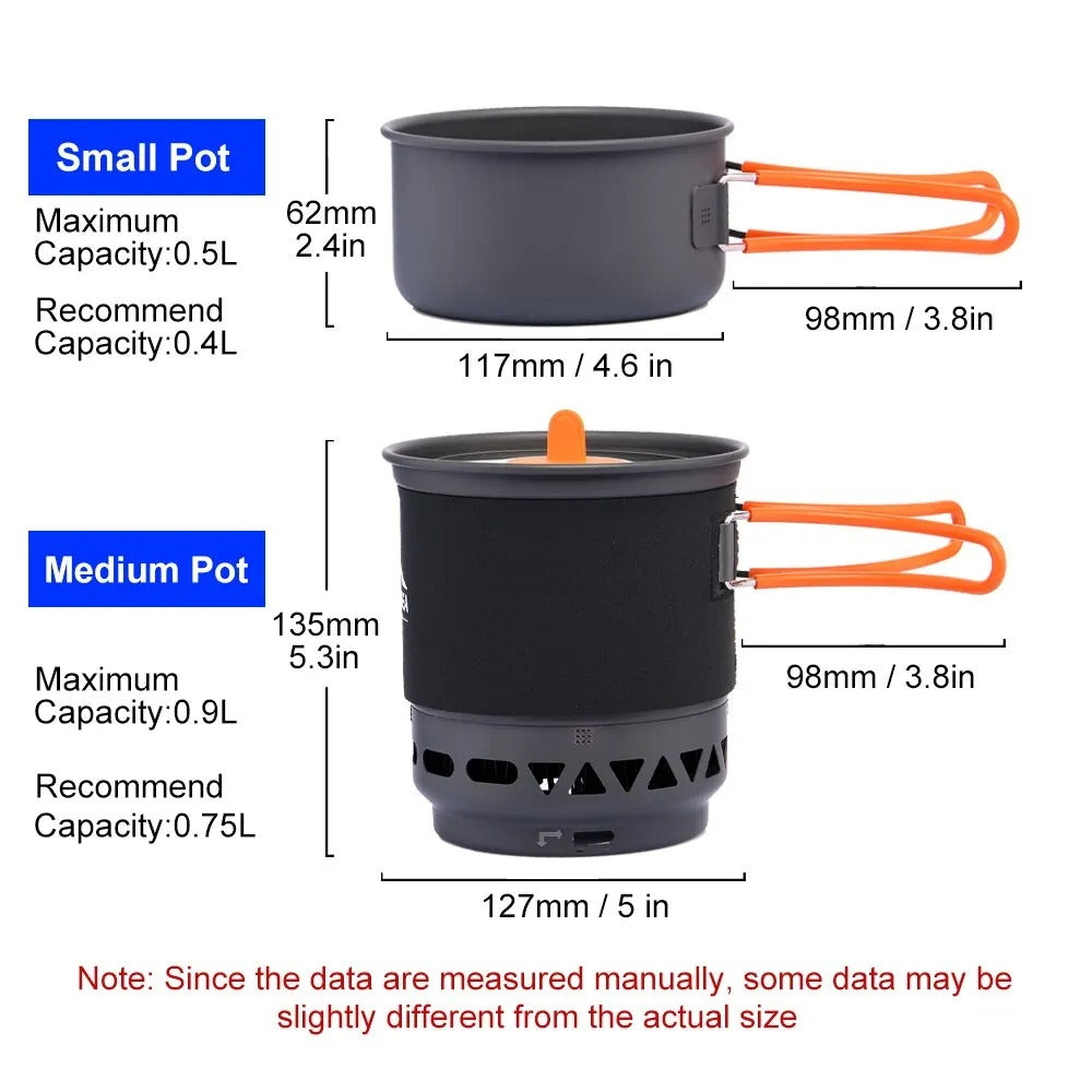 Outdoor Camping Cooking System with Heat Exchanger