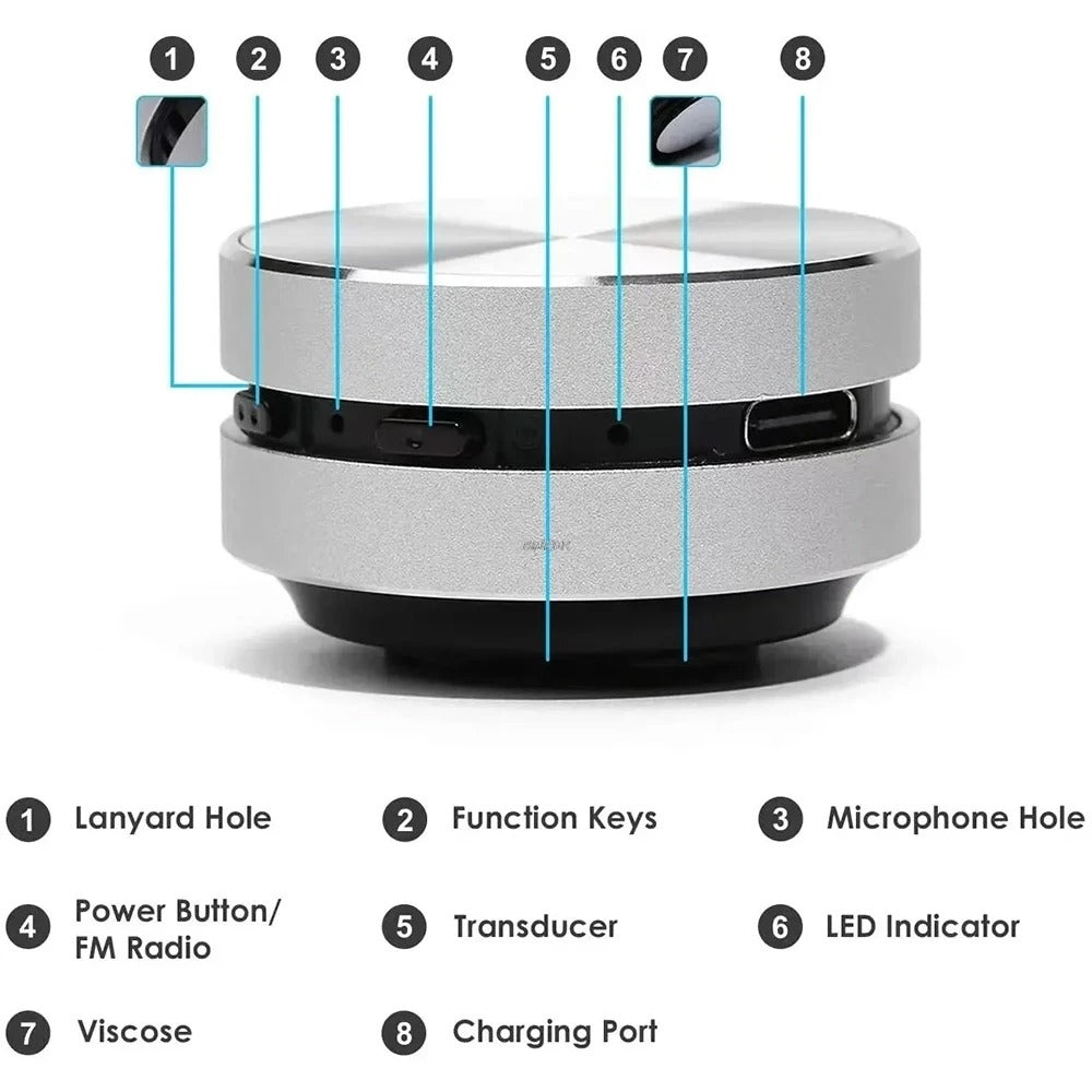 2025 Bone Conduction Bluetooth Speaker with TWS Sound