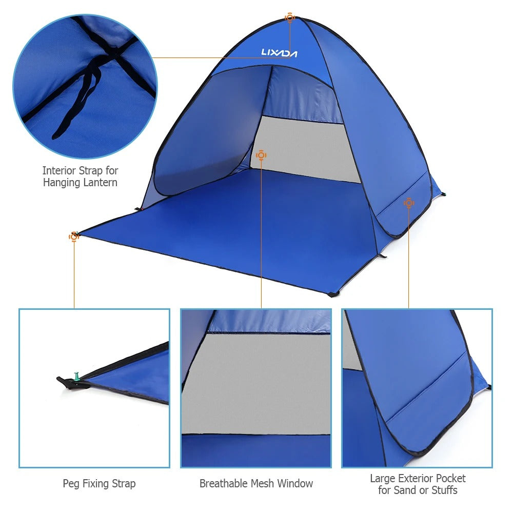 Instant Pop-Up Beach Tent