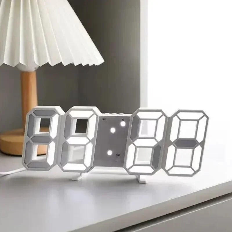 3D Led Digital Alarm Clock with Temperature