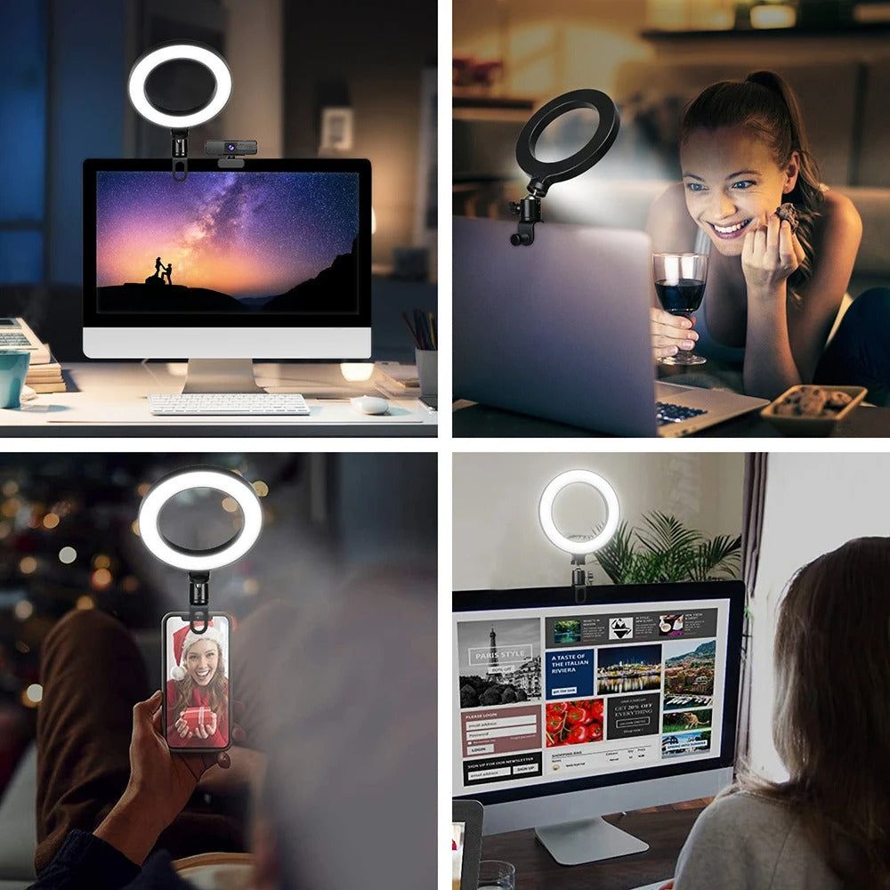6.3-Inch LED Ring Light for Streaming & Selfies