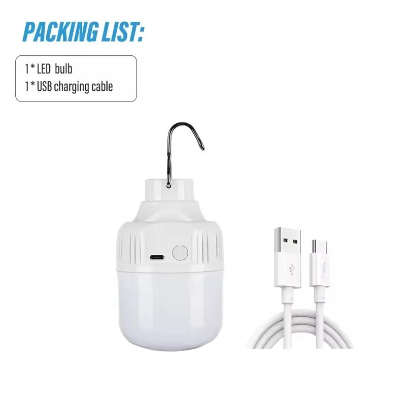 USB Rechargeable LED Camping Light with Hanging Hook