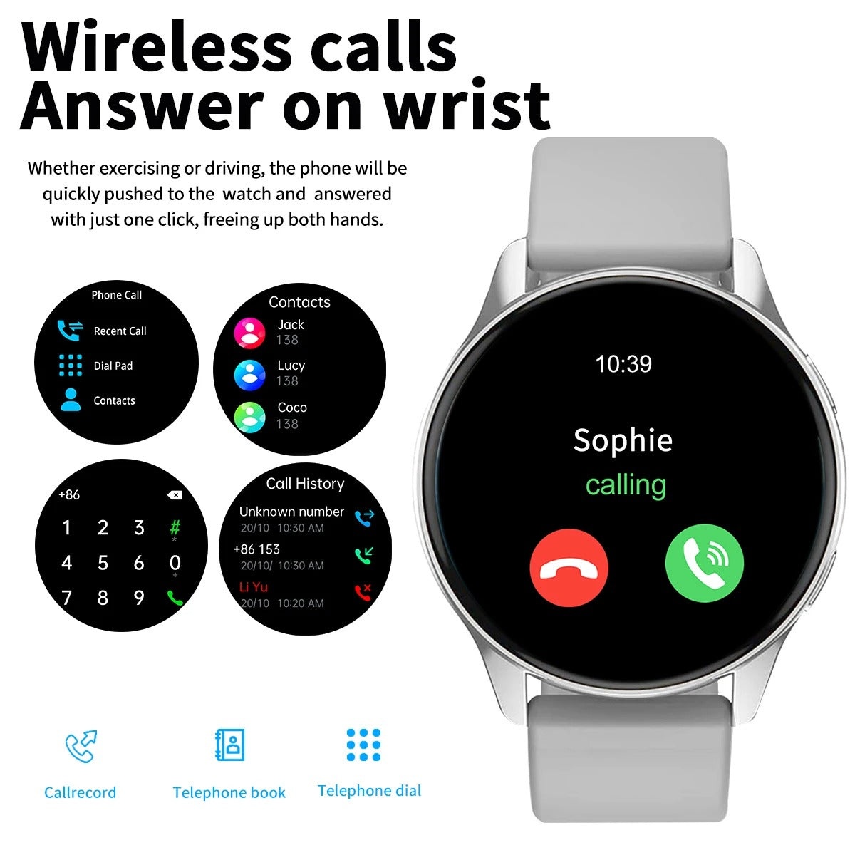 Viora Women’s Smartwatch Bluetooth Fitness Health Tracker