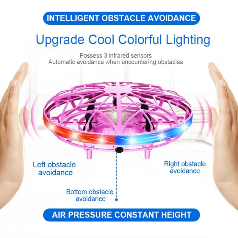 UFO Hand-Controlled Flying Ball Drone with LED Lights