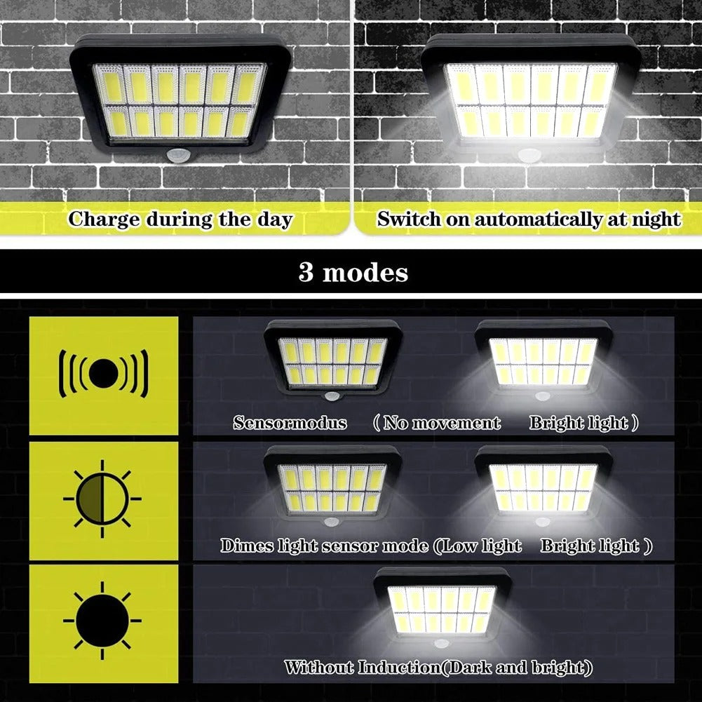 Split Solar Motion Wall Light