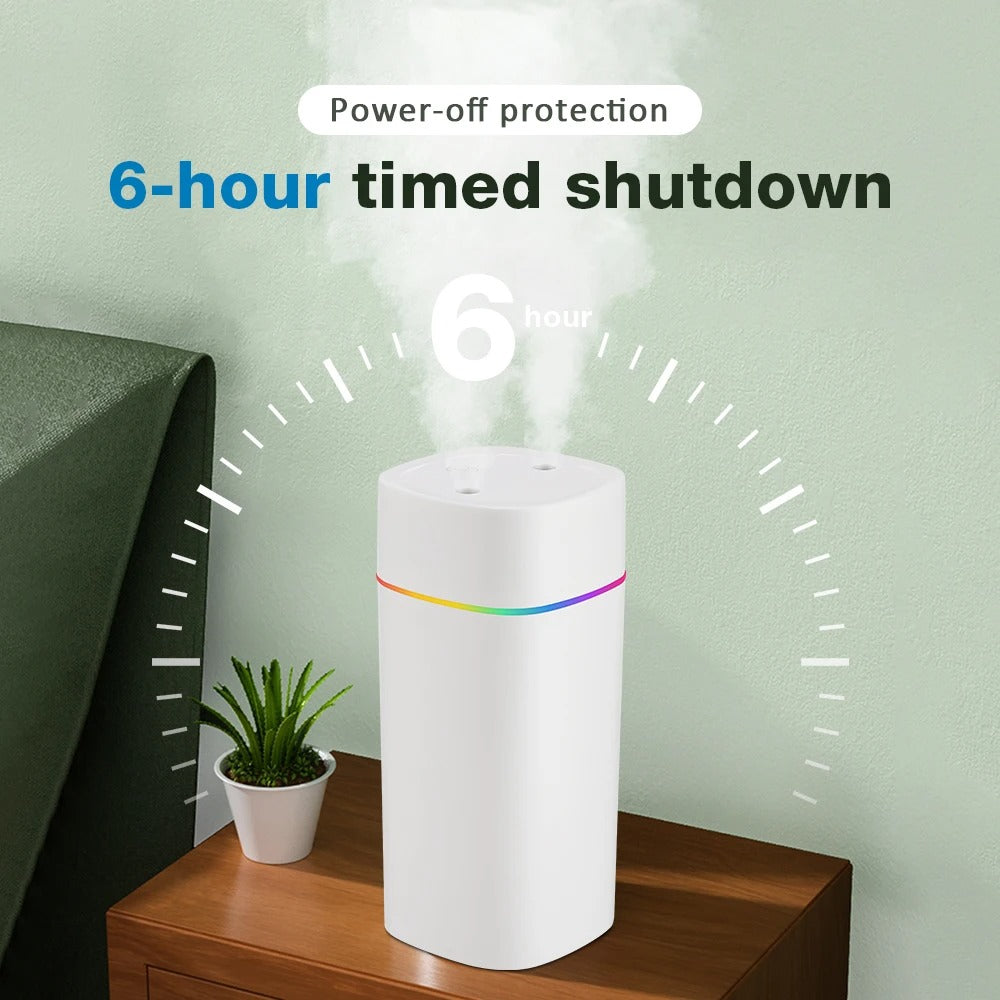 600ml USB Cool Mist Aroma Humidifier with LED