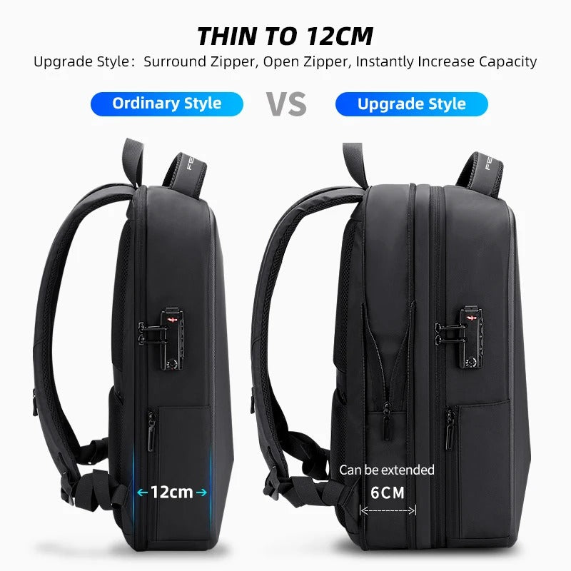 Anti-Theft Laptop Backpack – Waterproof Travel & Work Bag with USB Charging Port