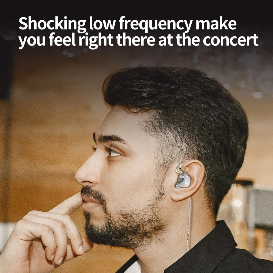 Wired In-Ear Monitor Earphones with Ultra-Thin Diaphragm & Deep Bass