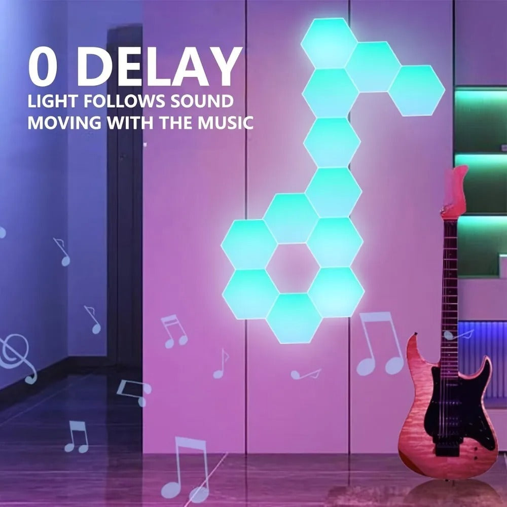 Hexagon Rgb Wall Light