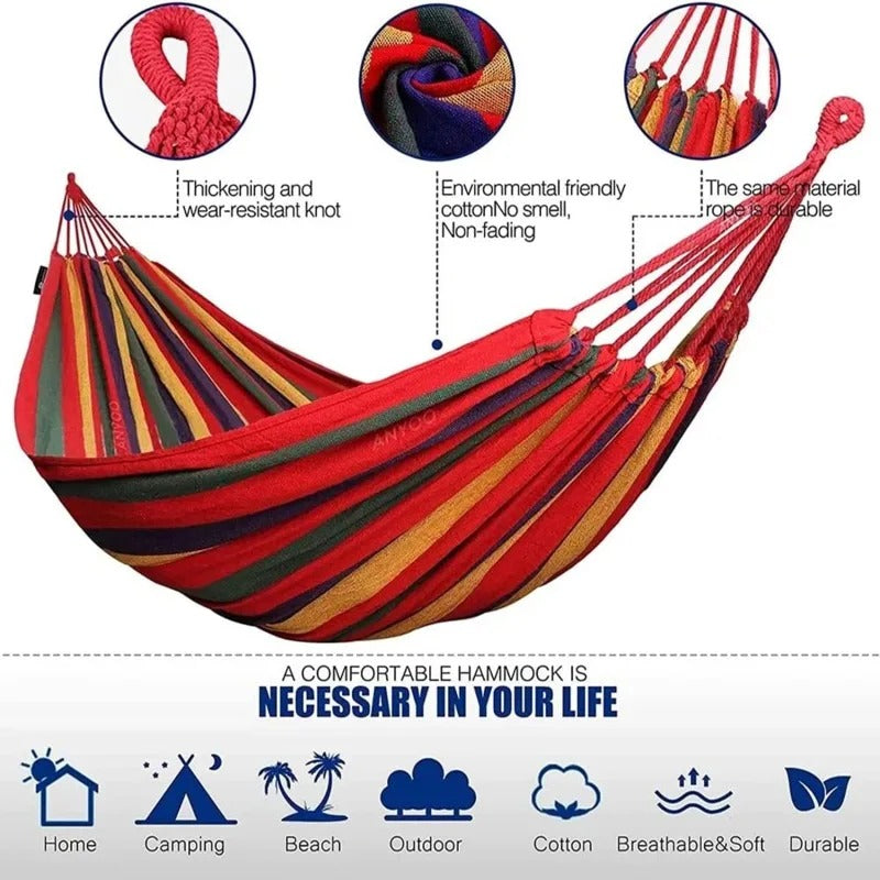 Durable Travel Hammock Swing Chair for Indoor Outdoor