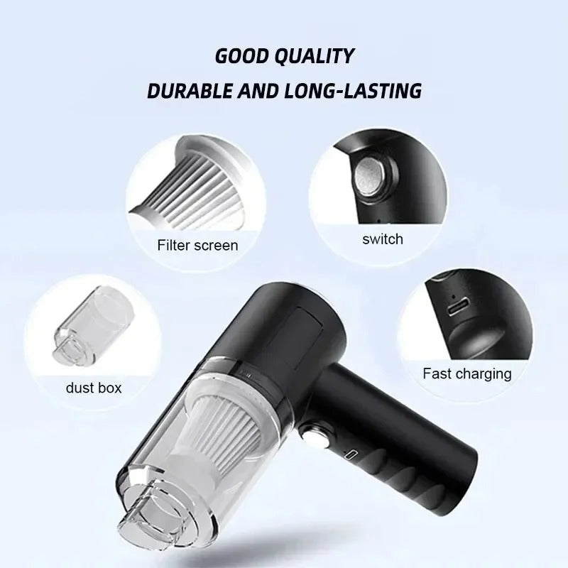 3-in-1 Cordless Vacuum Cleaner for Home and Car