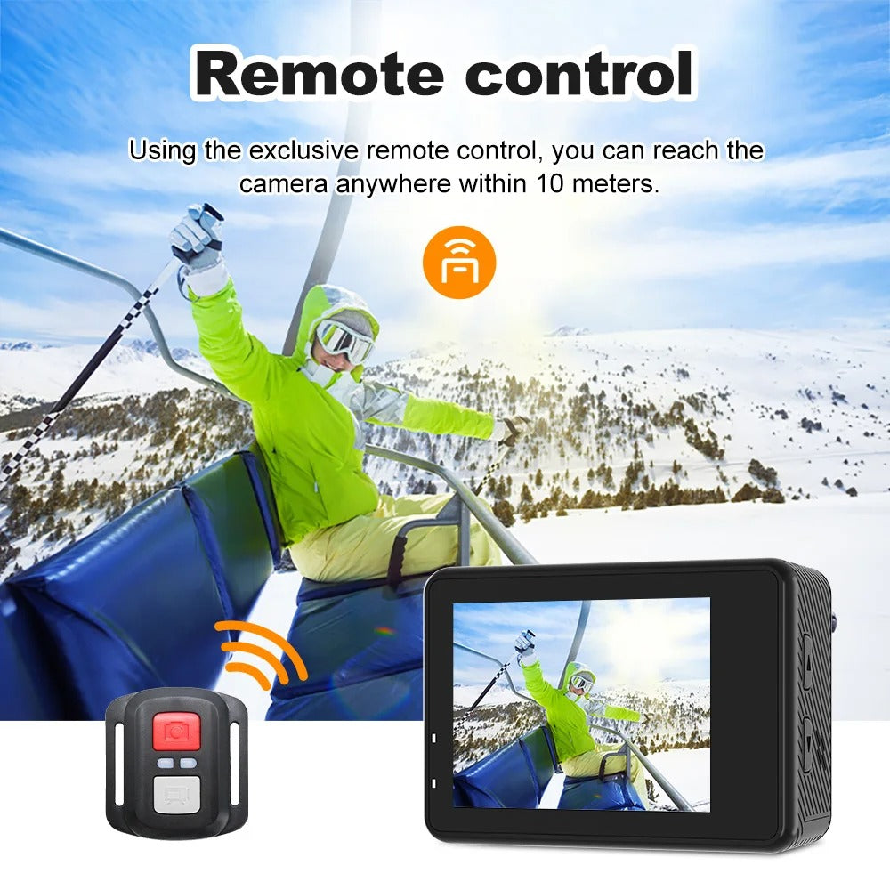 5K Waterproof Action Camera with 4K60FPS, Touchscreen & Wi-Fi