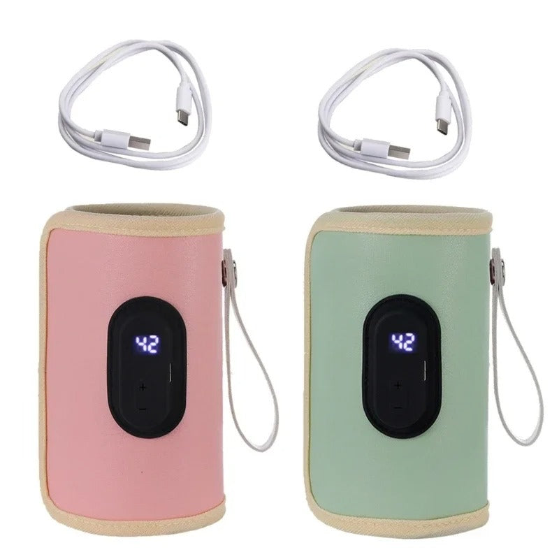 Portable Baby Bottle Warmer – USB Travel Milk Heater for On-the-Go Feeding