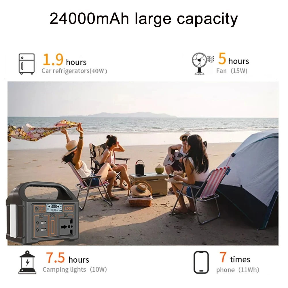 100W Portable Power Station – Solar Generator for Camping