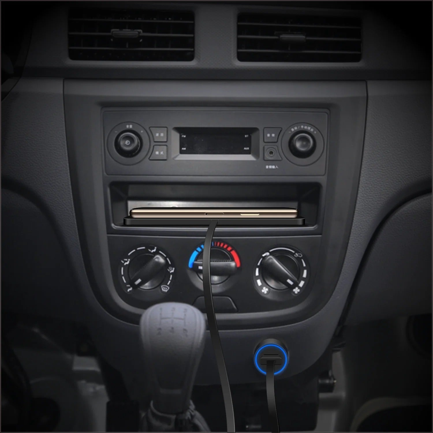 15W Qi Wireless Car Charger Mat with Non-Slip Pad