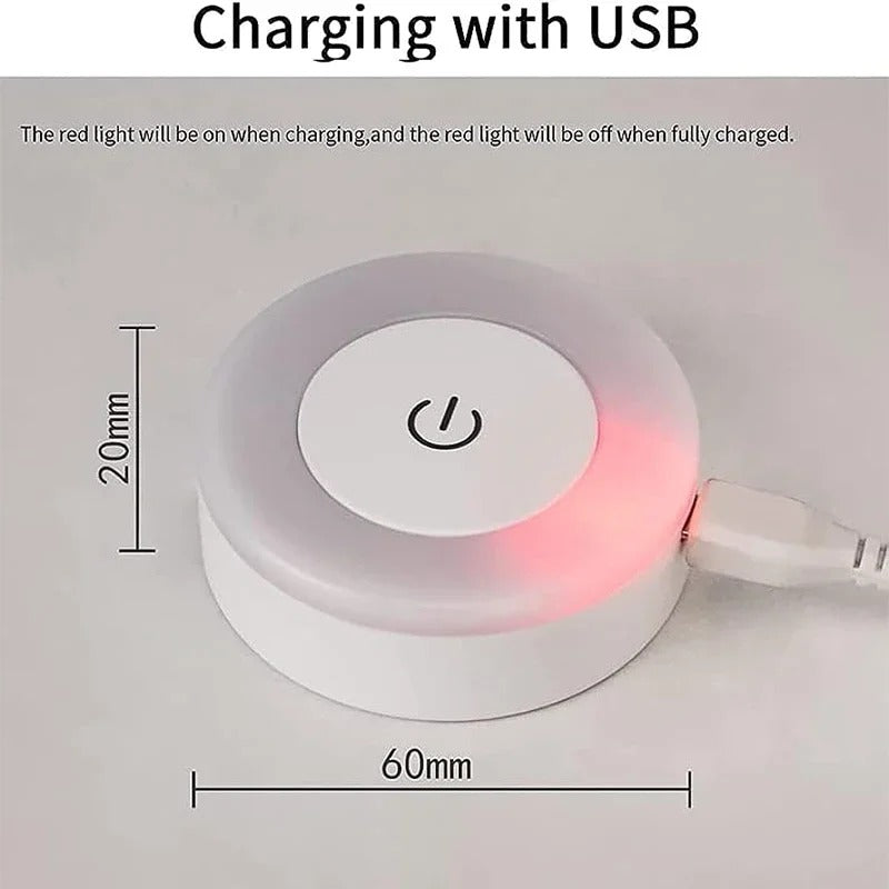 USB Rechargeable LED Night Light – Portable Home Lamp