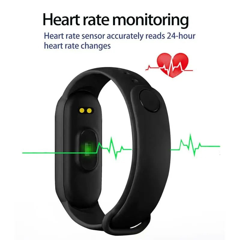 Smart Fitness Watch Heart Rate Blood Pressure Monitor