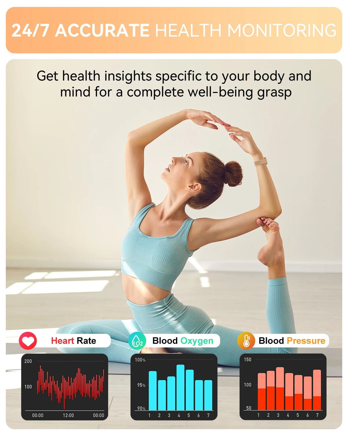 Avelora Women’s Smartwatch 1.85” Fitness Health Tracker