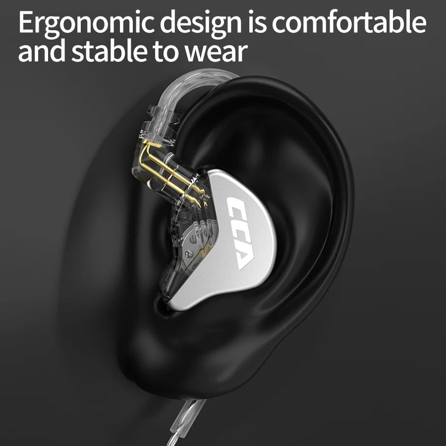 Wired In-Ear Monitor Earphones with Ultra-Thin Diaphragm & Deep Bass