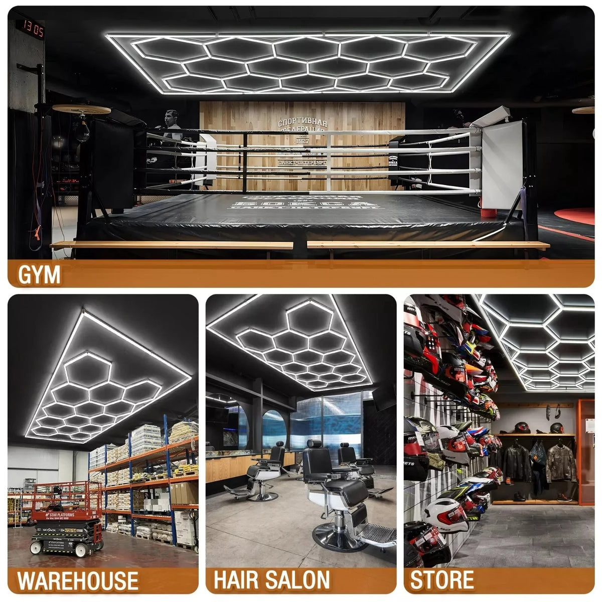 Hexagon LED Ceiling Light