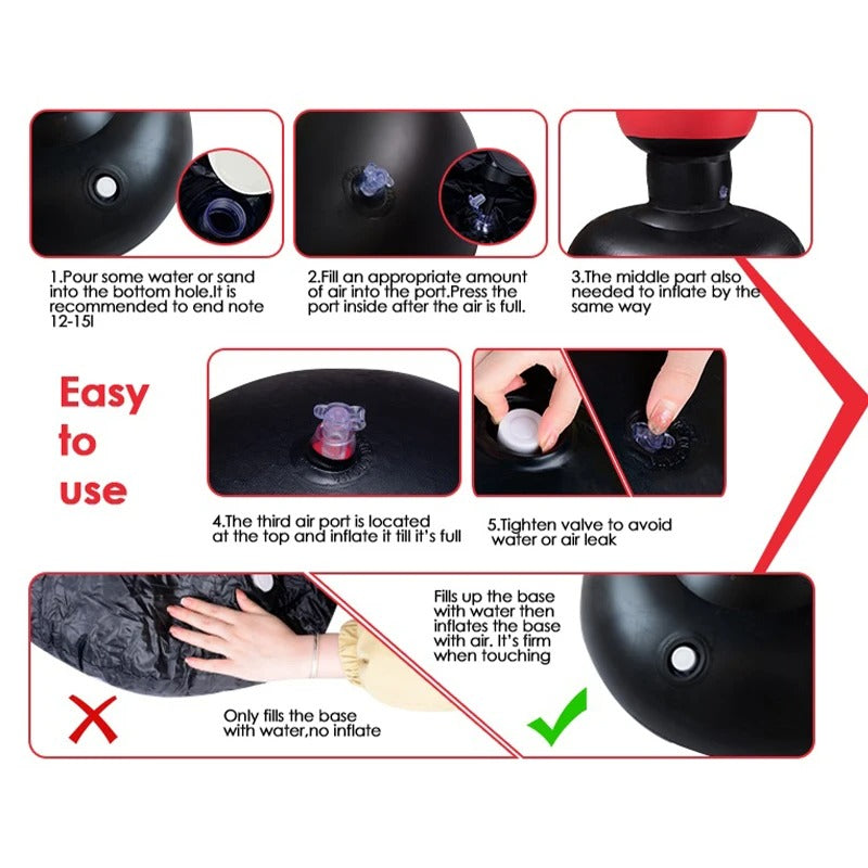 Inflatable Freestanding Boxing Punching Bag for Home Training