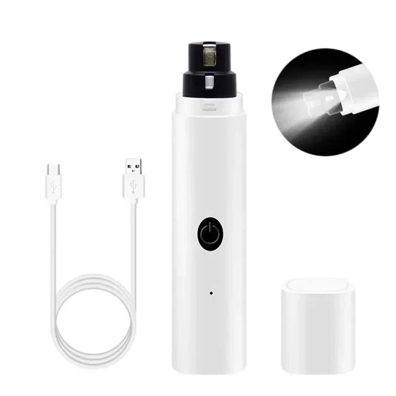 USB Rechargeable Electric Dog Nail Clippers with LED Light