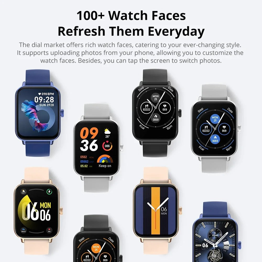 Bluetooth Smartwatch with 24/7 Health and Fitness Tracking