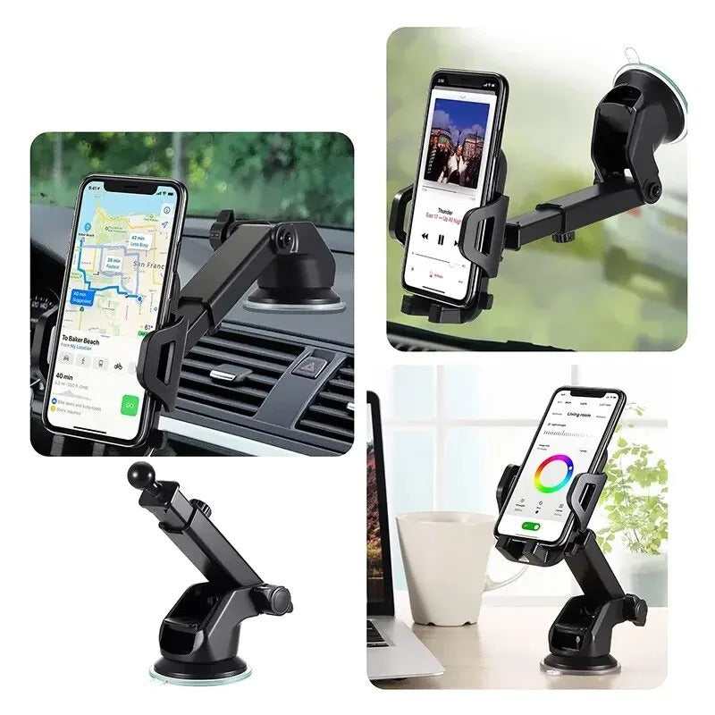 Universal Car Phone Mount – 360° Suction Cup Holder