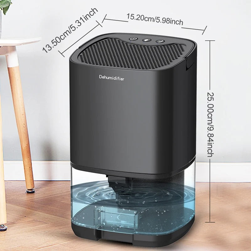 Portable Quiet Air Dehumidifier for Home and Office