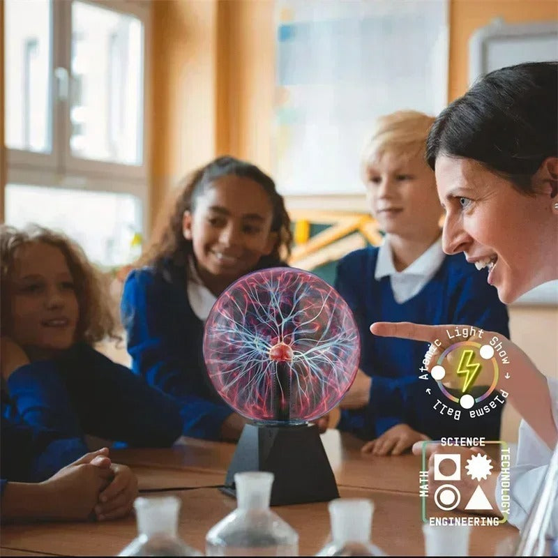 8 Inch Plasma Ball Sound Control LED Lamp
