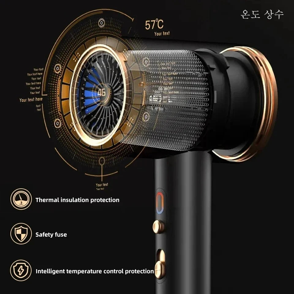 2400W Professional Ionic Hair Dryer with Hot Cold Air