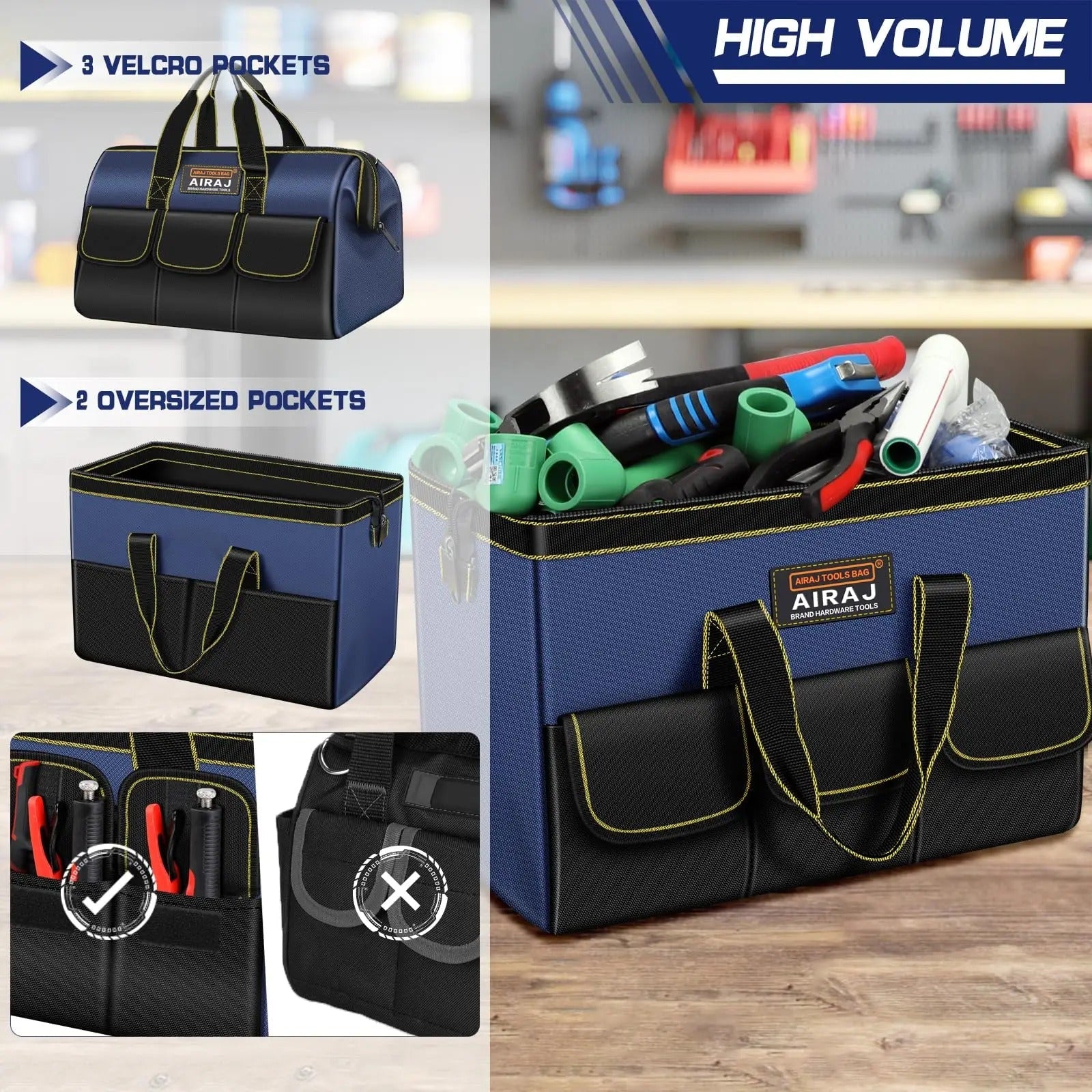 Multifunctional Tool Bag – Heavy Duty Waterproof Organizer