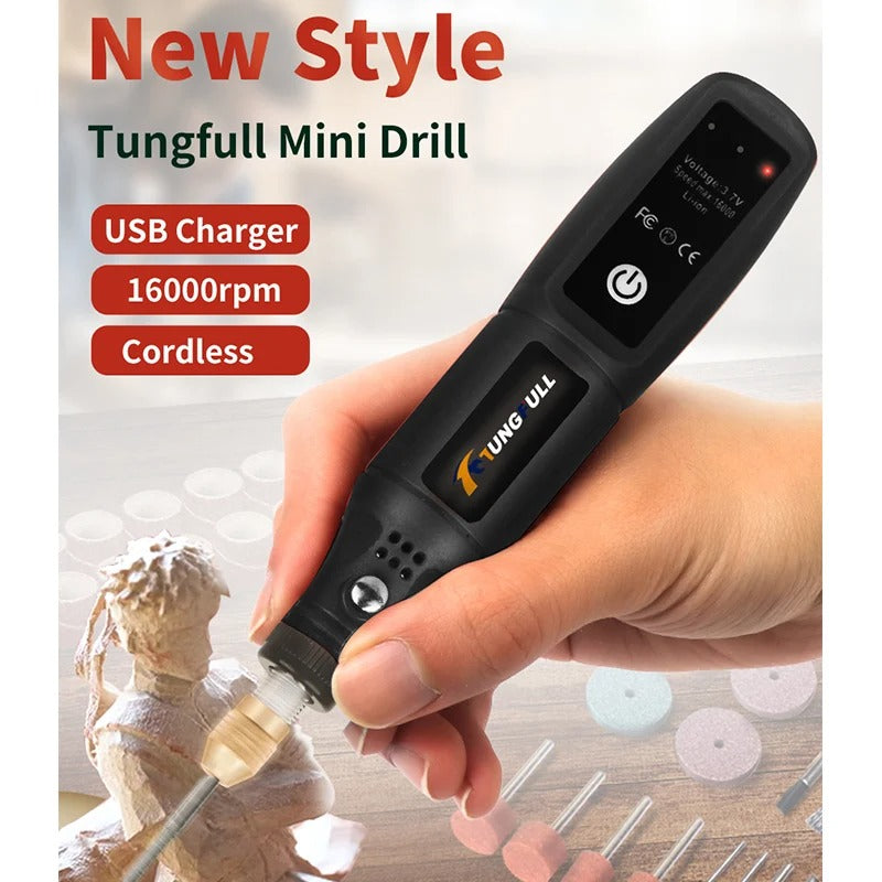 Cordless USB Rotary Engraving Tool Mini Drill