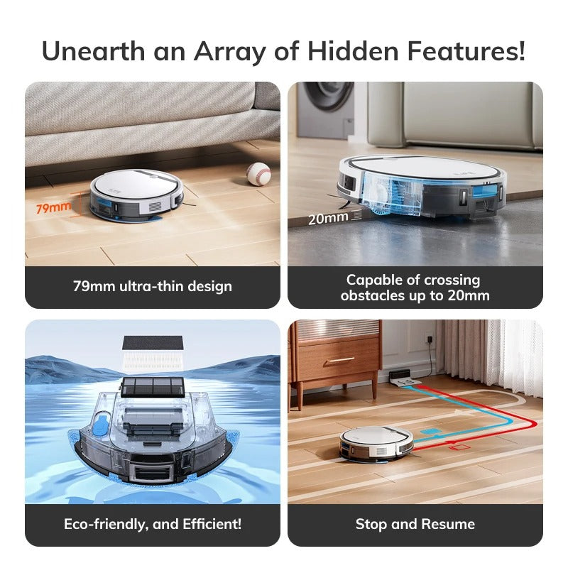 V3X Robot Vacuum Mop Combo – 3000Pa Smart Cleaner