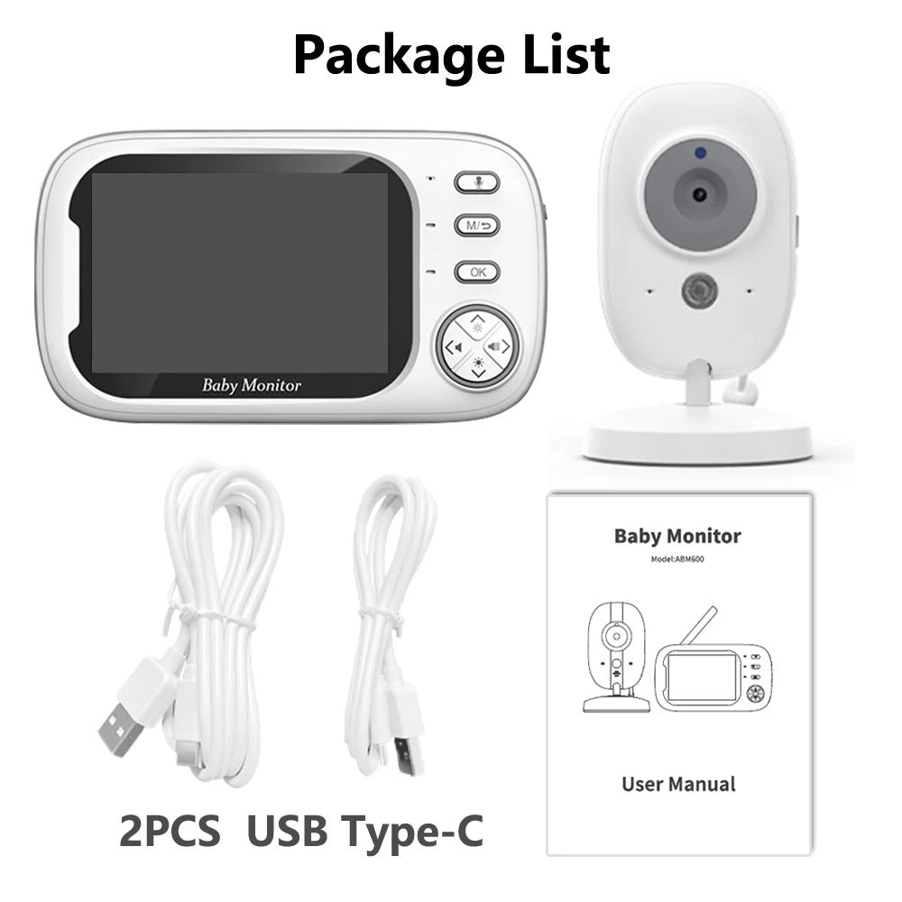Wireless Video Baby Monitor – Night Vision & 2-Way Audio