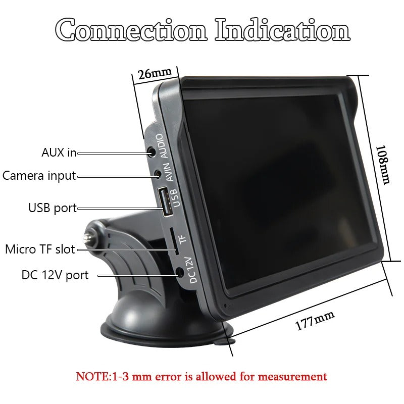 7-Inch Portable Car Radio – Wireless CarPlay & Android Auto