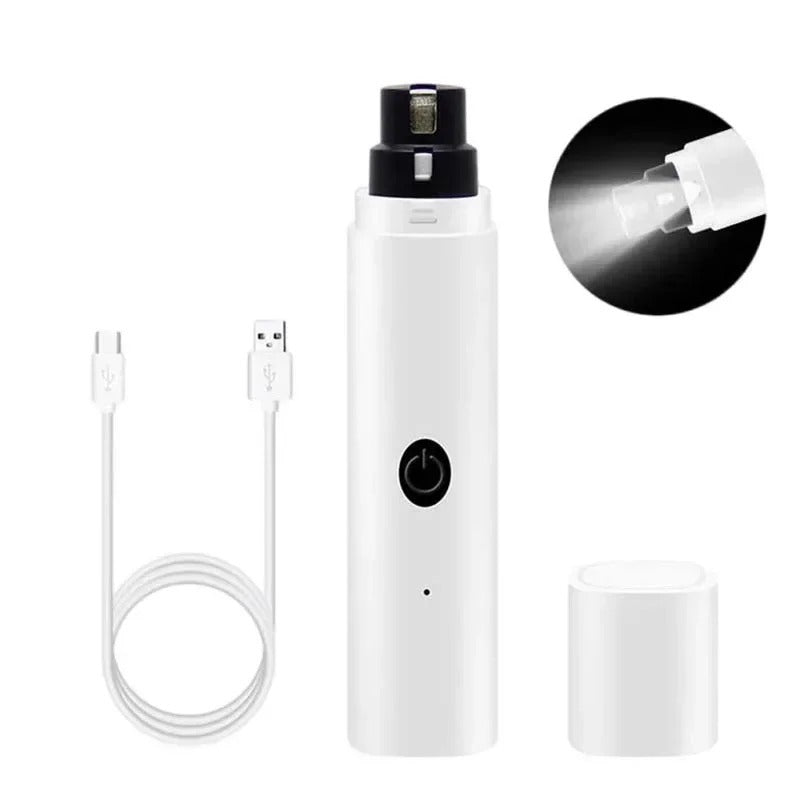 USB Rechargeable Electric Dog Nail Clippers with LED Light