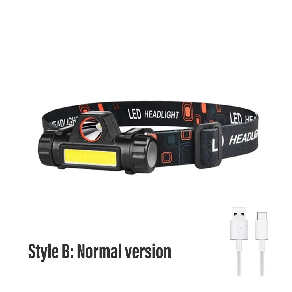 Rechargeable LED Fishing Headlamp – Camping & Work Light