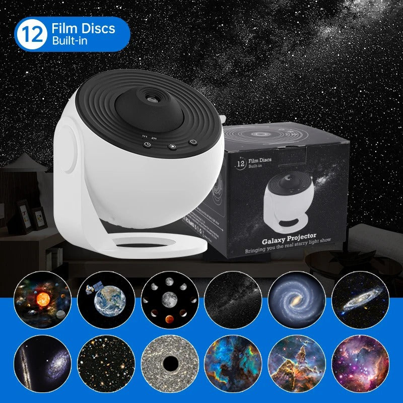 360° Rotating Galaxy Projector – Starry Sky Night Lamp