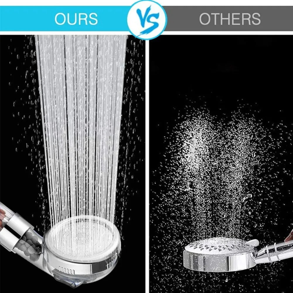 3-Function High Pressure SPA Shower Head with Filter