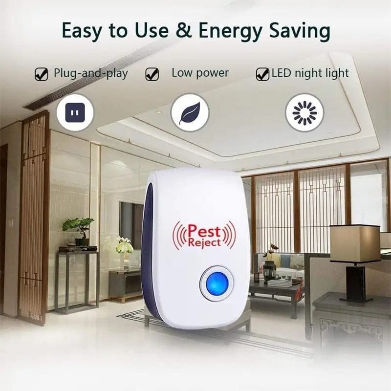 PestGuard Ultrasonic Pest Repeller | Electronic Chemical-Free Pest Control Device