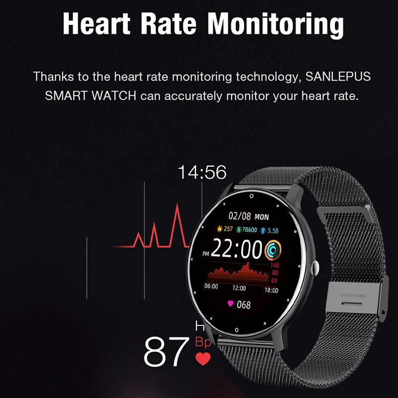 Ladies Smart Watch Full Touch Fitness Sports Tracker