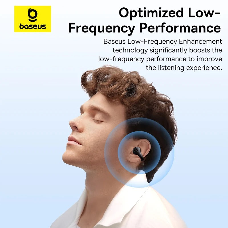 Wireless Bluetooth 5.3 Open-Ear Clip-On Earphones